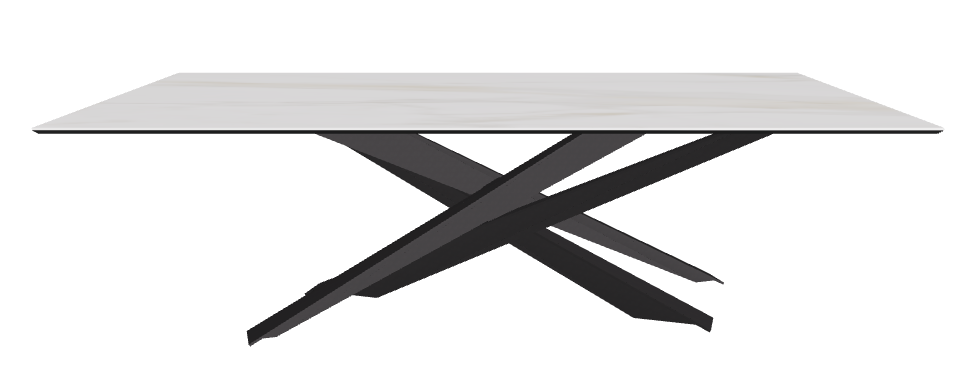 240x120x74.5h Rectangle Shaped_Matt Golden Calacatta_Black Embossed