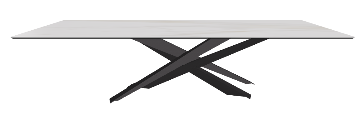 300x120x74.5h Rectangle Shaped_Matt Golden Calacatta_Black Embossed