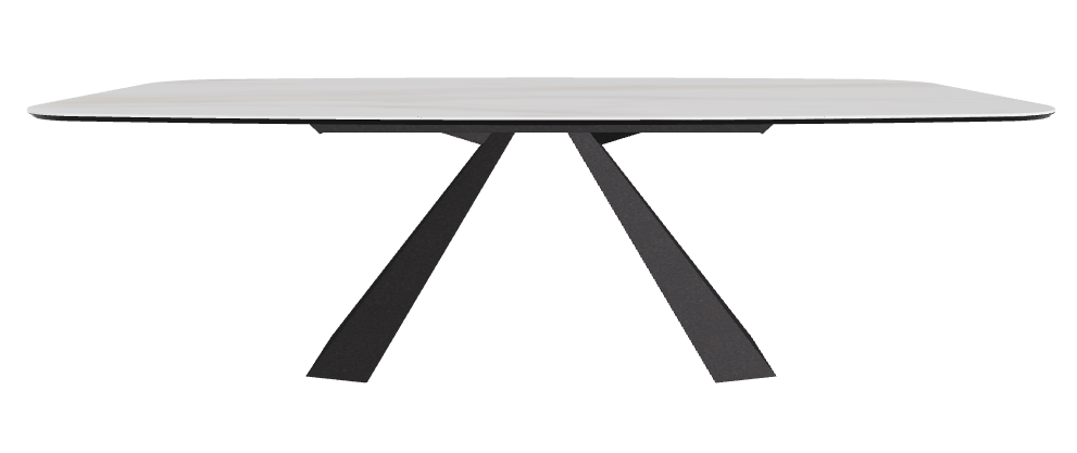 240x120x73h Barrel Shaped_Matt Golden Calacatta_Black Embossed