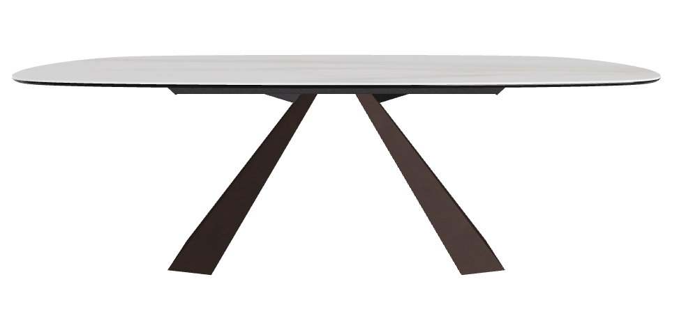 Cattelan Italia Eliot Keramik Biscuit Shaped Dining Table – 220x120x73h