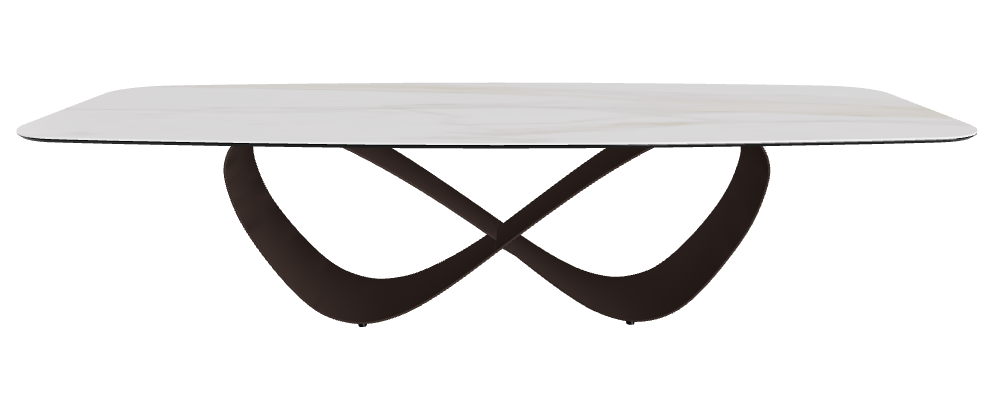 300x120x75h Barrel Shaped_Matt Golden Calacatta_Bronze Embossed