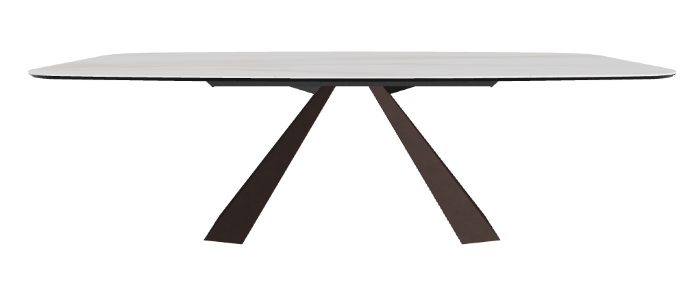 240x120x73h Barrel Shaped_Matt Golden Calacatta_Bronze Embossed