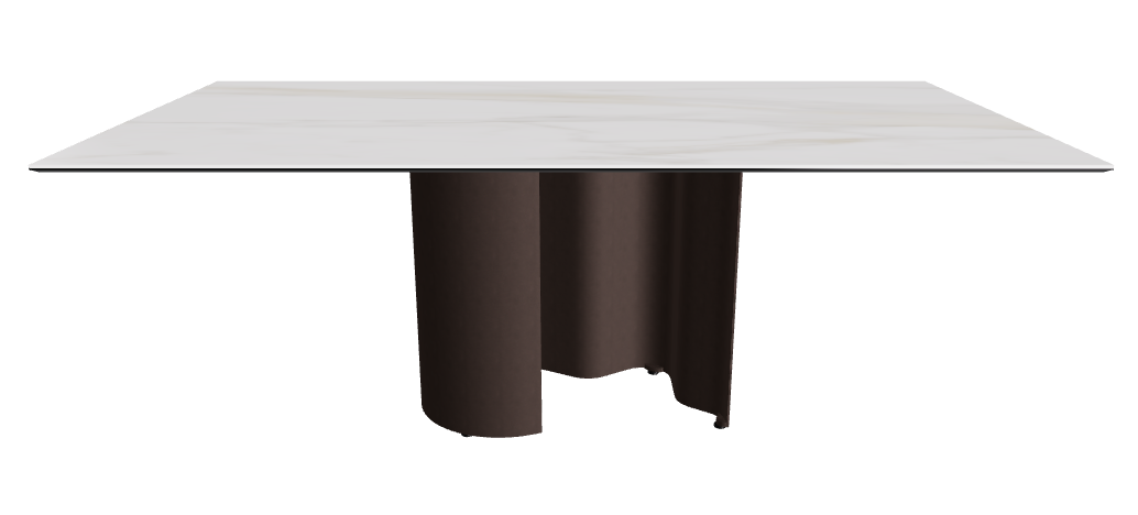 200x106x74h Rectangle Shaped_Matt Golden Calacatta_Bronze Embossed