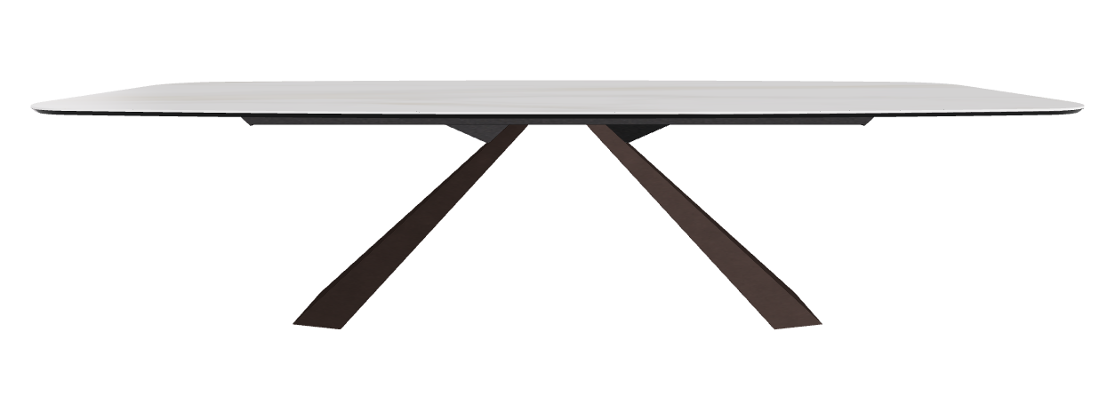 300x120x73h Barrel Shaped_Matt Golden Calacatta_Bronze Embossed