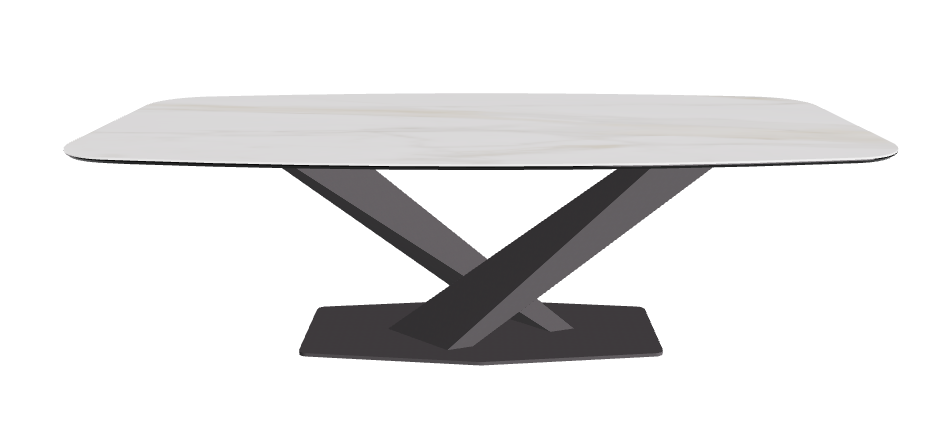 Cattelan Italia Stratos Keramik Barrel-Shaped Dining Table – 240x120x75h