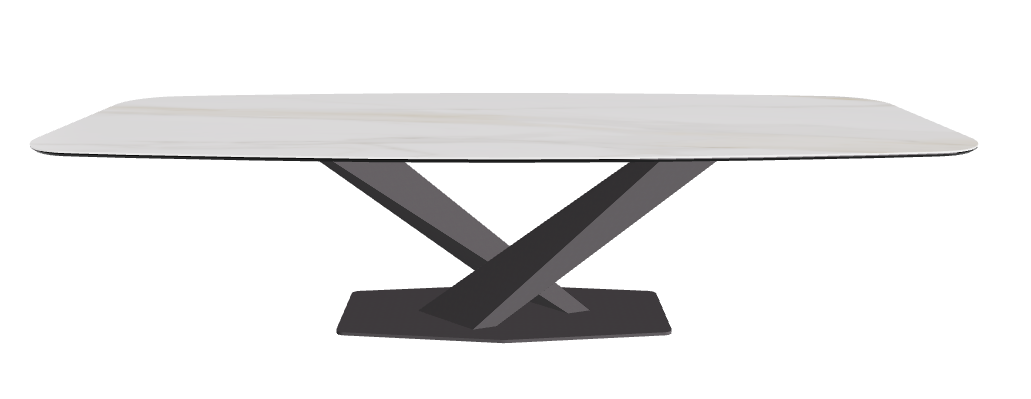Cattelan Italia Stratos Keramik Barrel-Shaped Dining Table – 300x120x75h