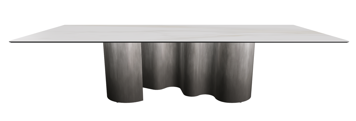 300x120x74h Rectangle Shaped_Matt Golden Calacatta_Oxy Grey