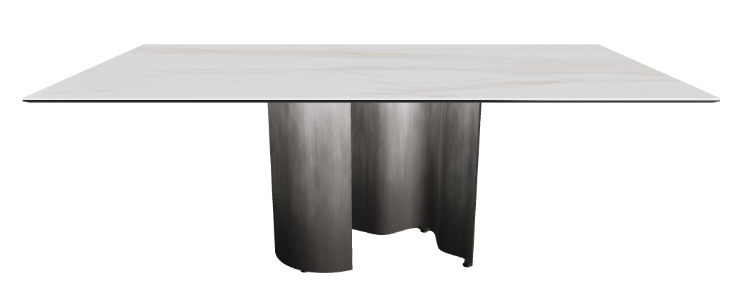 200x106x74h Rectangle Shaped_Matt Golden Calacatta_Oxy Grey