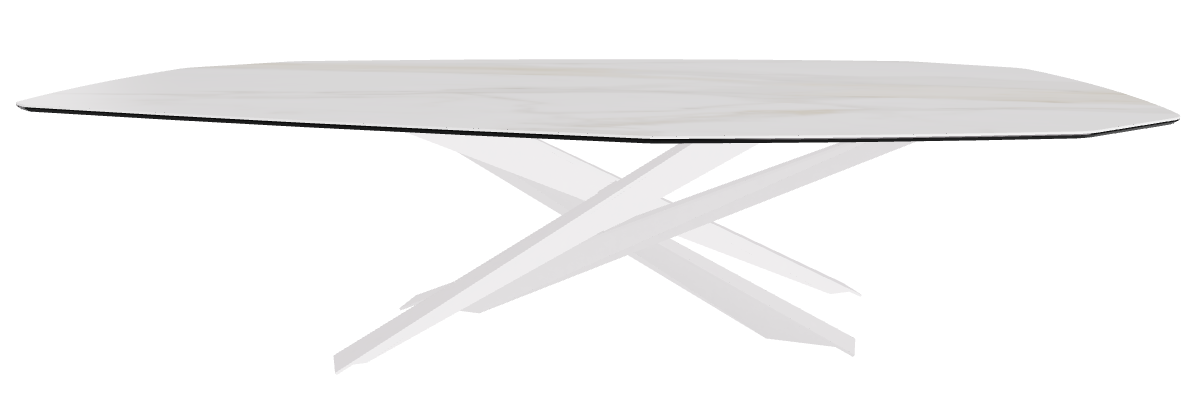 300x130x74.5h Polygon Shaped_Matt Golden Calacatta_Pearl Embossed