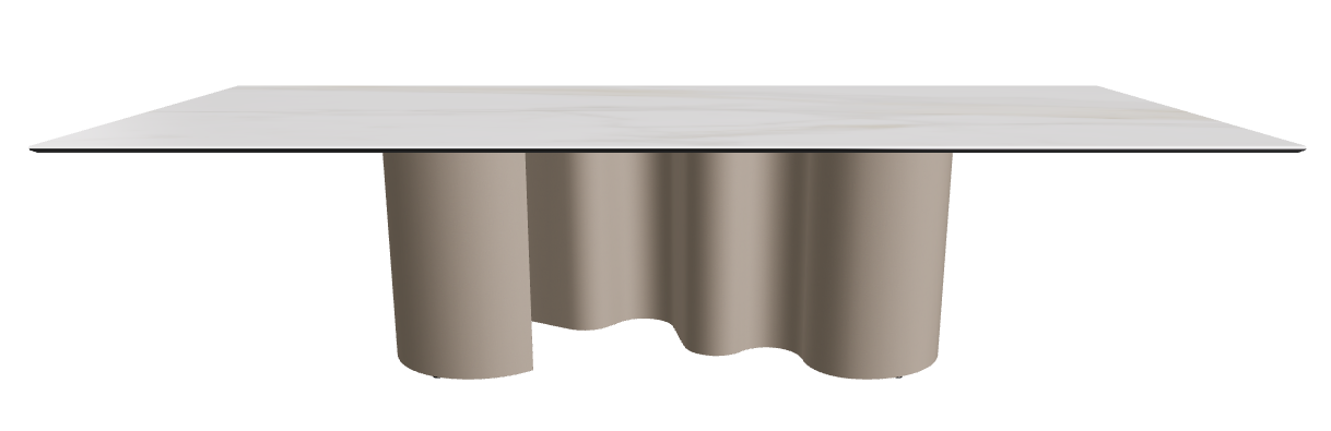 300x120x74h Rectangle Shaped_Matt Golden Calacatta_Titanium Embossed