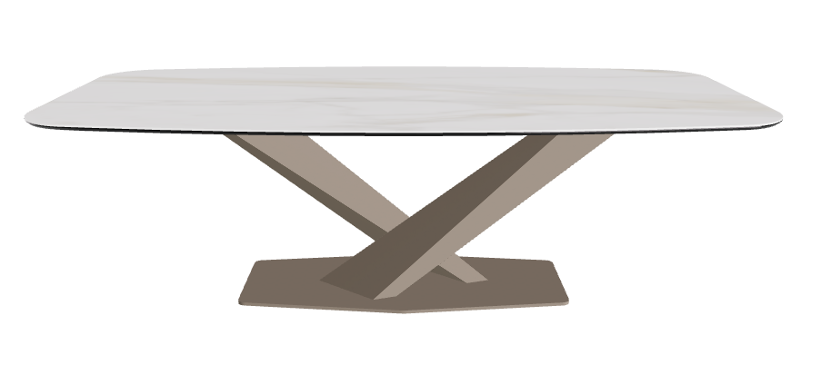 Cattelan Italia Stratos Keramik Barrel-Shaped Dining Table – 240x120x75h