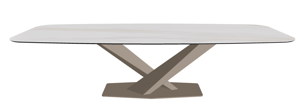 Cattelan Italia Stratos Keramik Barrel-Shaped Dining Table – 300x120x75h