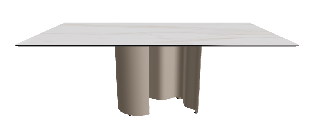 200x106x74h Rectangle Shaped_Matt Golden Calacatta_Titanium Embossed