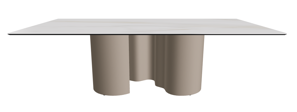 240x120x74h Rectangle Shaped_Matt Golden Calacatta_Titanium Embossed