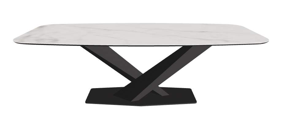 Cattelan Italia Stratos Keramik Barrel-Shaped Dining Table – 240x120x75h
