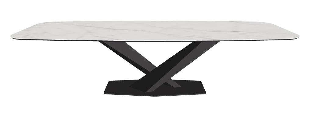 Cattelan Italia Stratos Keramik Barrel-Shaped Dining Table – 300x120x75h