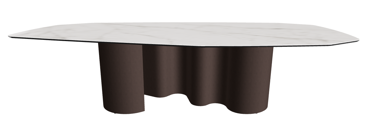 300x130x74h Polygon Shaped_Matt Invisible_Bronze Embossed