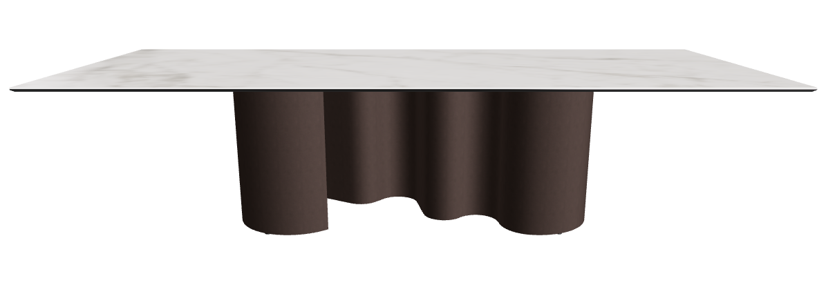 300x120x74h Rectangle Shaped_Matt Invisible_Bronze Embossed