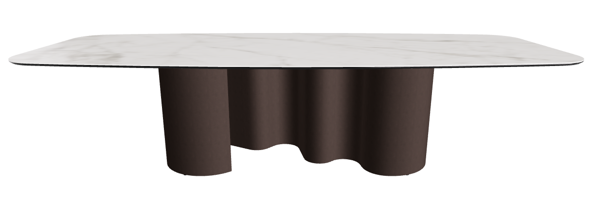 300x120x74h Barrel Shaped_Matt Invisible_Bronze Embossed