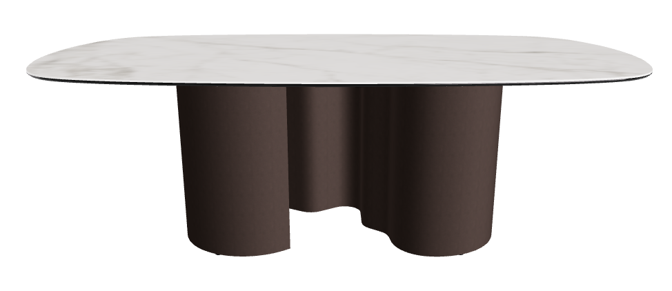 220x120x74h Biscuit Shaped_Matt Invisible_Bronze Embossed