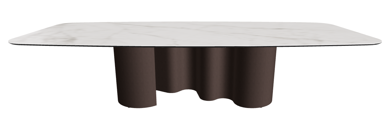 320x138x74h Barrel Shaped_Matt Invisible_Bronze Embossed