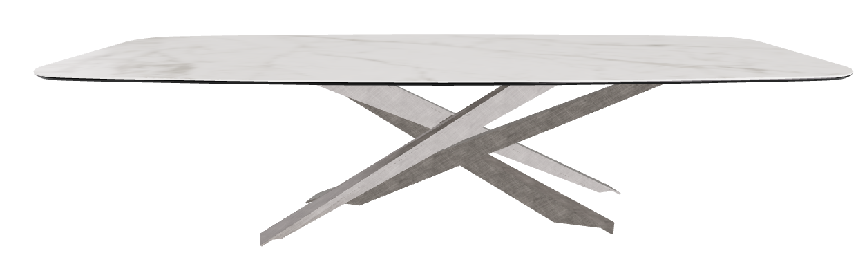 300x120x74.5h Barrel Shaped_Matt Invisible_Brushed Grey