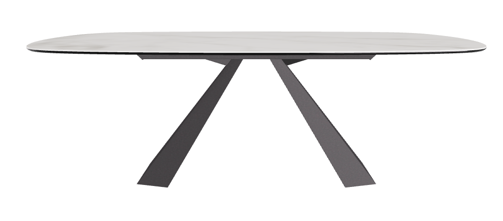 Cattelan Italia Eliot Keramik Biscuit Shaped Dining Table – 220x120x73h