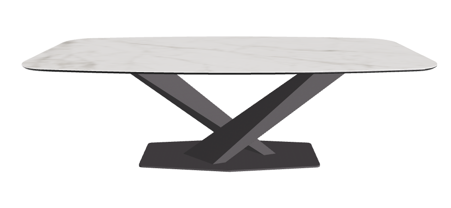 Cattelan Italia Stratos Keramik Barrel-Shaped Dining Table – 240x120x75h