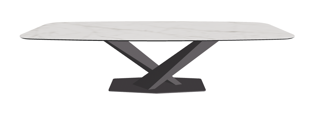 Cattelan Italia Stratos Keramik Barrel-Shaped Dining Table – 300x120x75h
