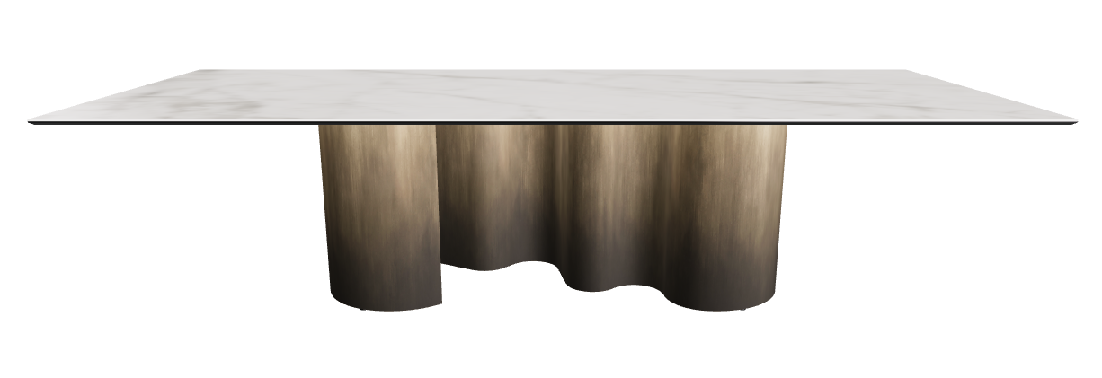 300x120x74h Rectangle Shaped_Matt Invisible_Oxy Brass