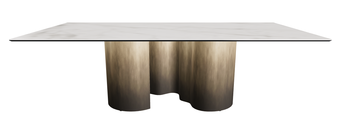 240x120x74h Rectangle Shaped_Matt Invisible_Oxy Brass