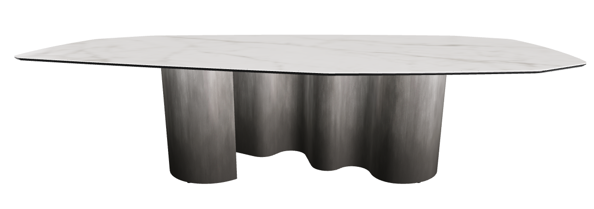 300x130x74h Polygon Shaped_Matt Invisible_Oxy Grey