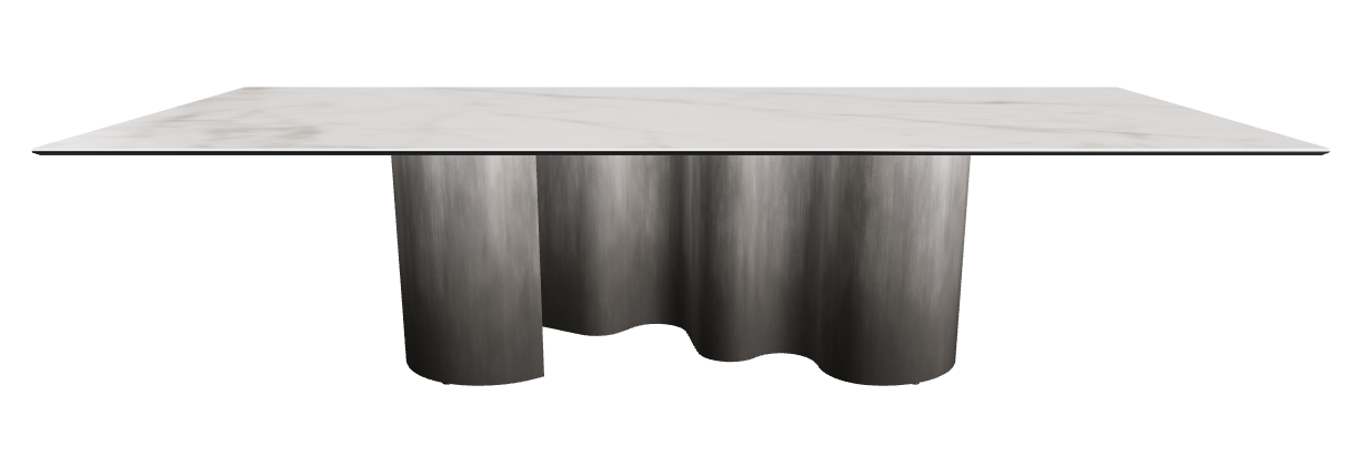 300x120x74h Rectangle Shaped_Matt Invisible_Oxy Grey