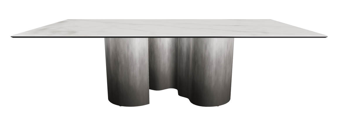 240x120x74h Rectangle Shaped_Matt Invisible_Oxy Grey