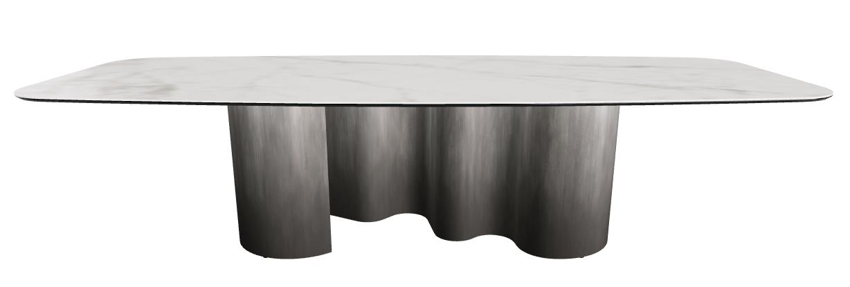 300x120x74h Barrel Shaped_Matt Invisible_Oxy Grey