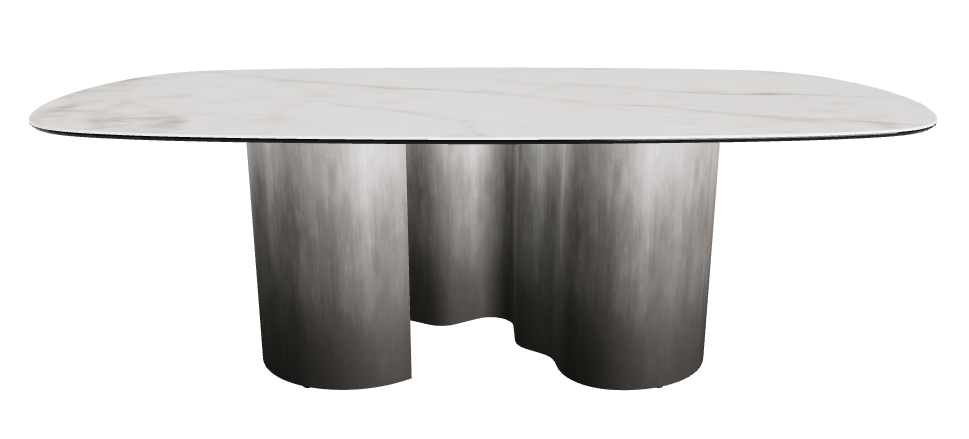 220x120x74h Biscuit Shaped_Matt Invisible_Oxy Grey