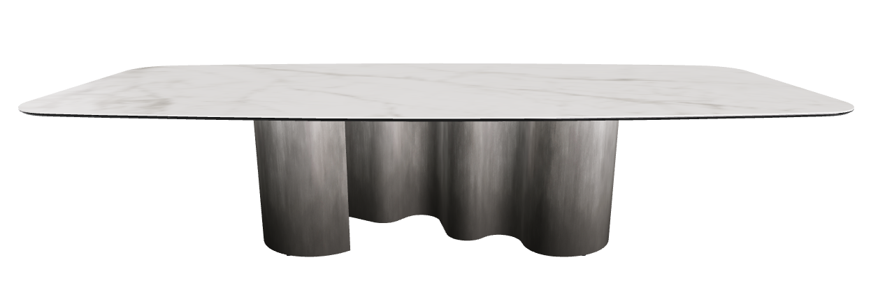 320x138x74h Barrel Shaped_Matt Invisible_Oxy Grey