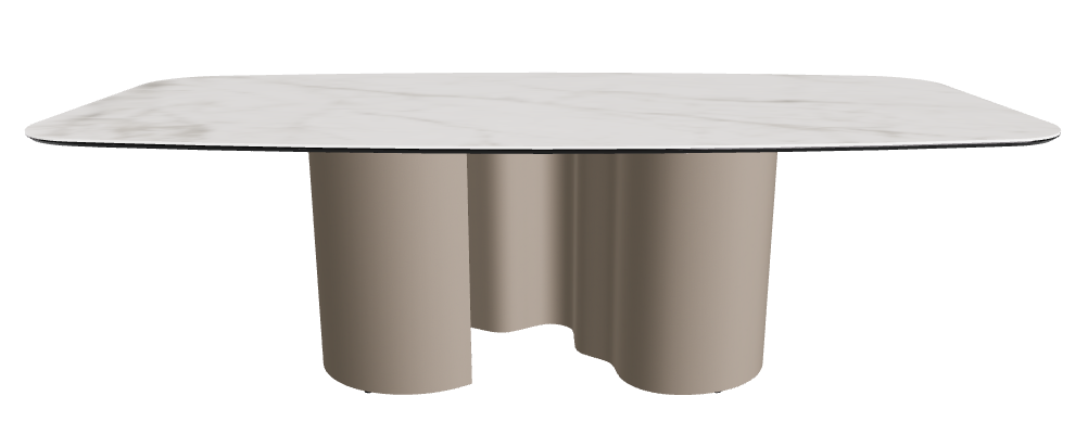 240x120x74h Barrel Shaped_Matt Invisible_Titanium Embossed