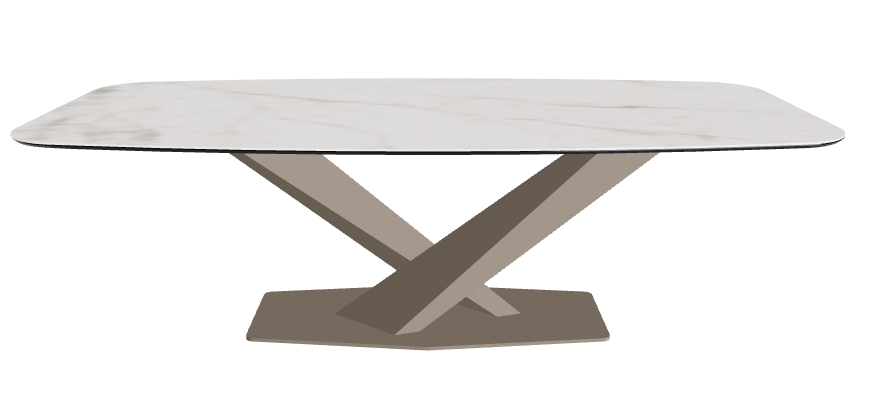 Cattelan Italia Stratos Keramik Barrel-Shaped Dining Table – 240x120x75h