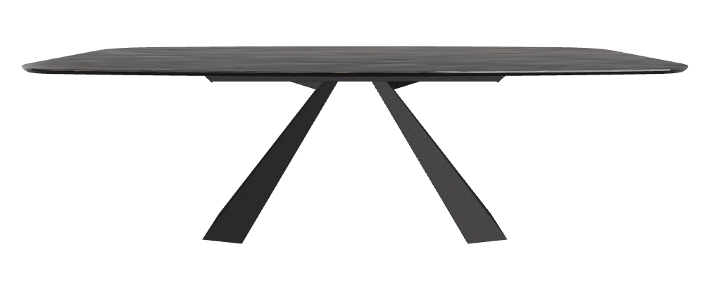 240x120x73h Barrel Shaped_Matt Portoro_Black Embossed