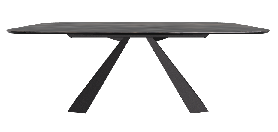 200x120x73h Barrel Shaped_Matt Portoro_Black Embossed