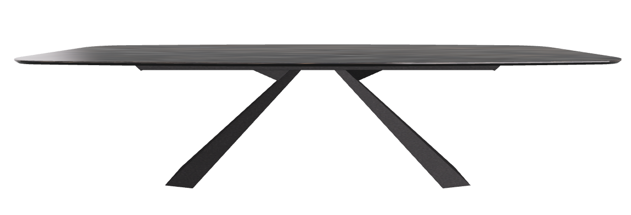 300x120x73h Barrel Shaped_Matt Portoro_Black Embossed