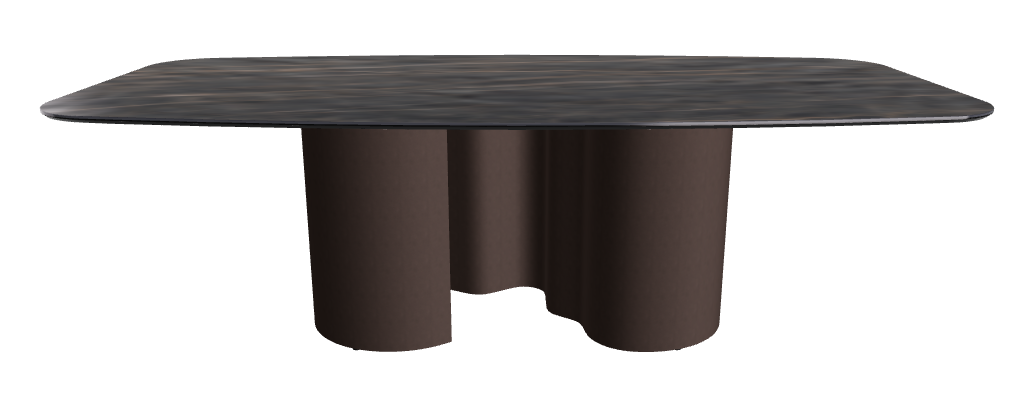 240x120x74h Barrel Shaped_Matt Portoro_Bronze Embossed