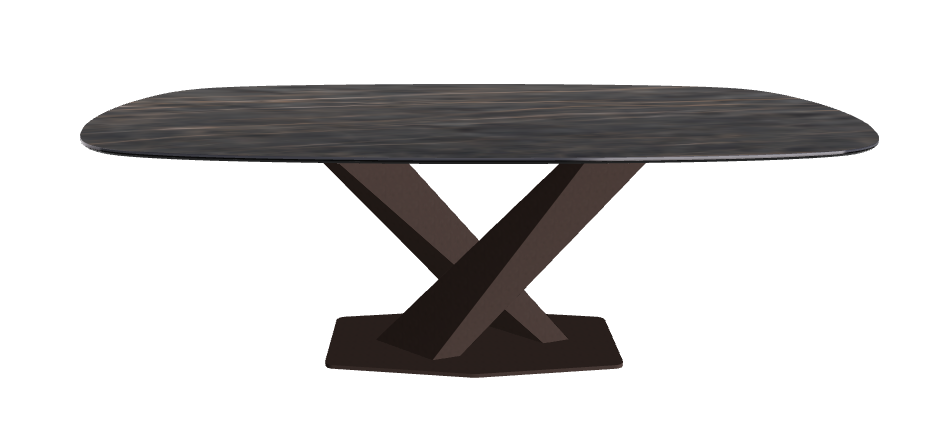 Cattelan Italia Stratos Keramik Biscuit Shaped Dining Table – 200x120x75h