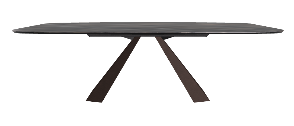 240x120x73h Barrel Shaped_Matt Portoro_Bronze Embossed