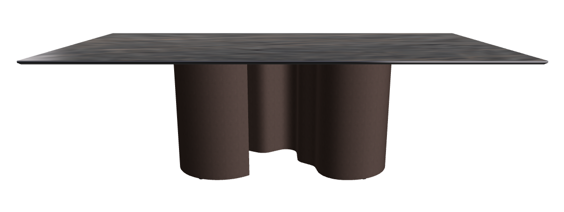 240x120x74h Rectangle Shaped_Matt Portoro_Bronze Embossed