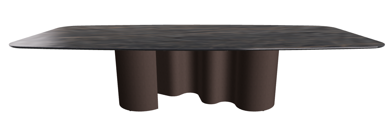 320x138x74h Barrel Shaped_Matt Portoro_Bronze Embossed