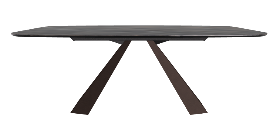 200x120x73h Barrel Shaped_Matt Portoro_Bronze Embossed