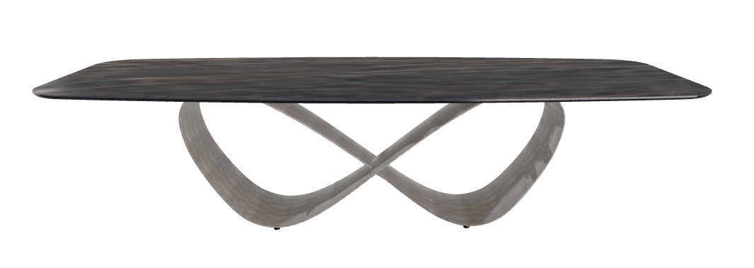 300x120x75h Barrel Shaped_Matt Portoro_Brushed Grey