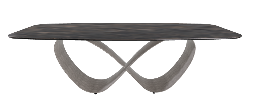 240x120x74h Barrel Shaped_Matt Portoro_Brushed Grey